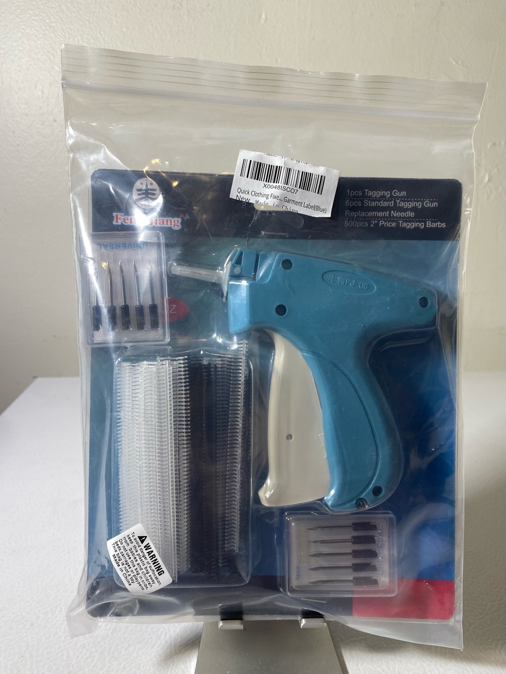 Tagging Gun Kit in Teal Blue - Fast Clothing Label Applicator